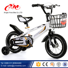 2016 hermosos colores 14 pulgadas niños bicicleta / blanco bebé bicicleta con rueda de entrenamiento / mejor calidad bicicletas de niños baratos para la venta